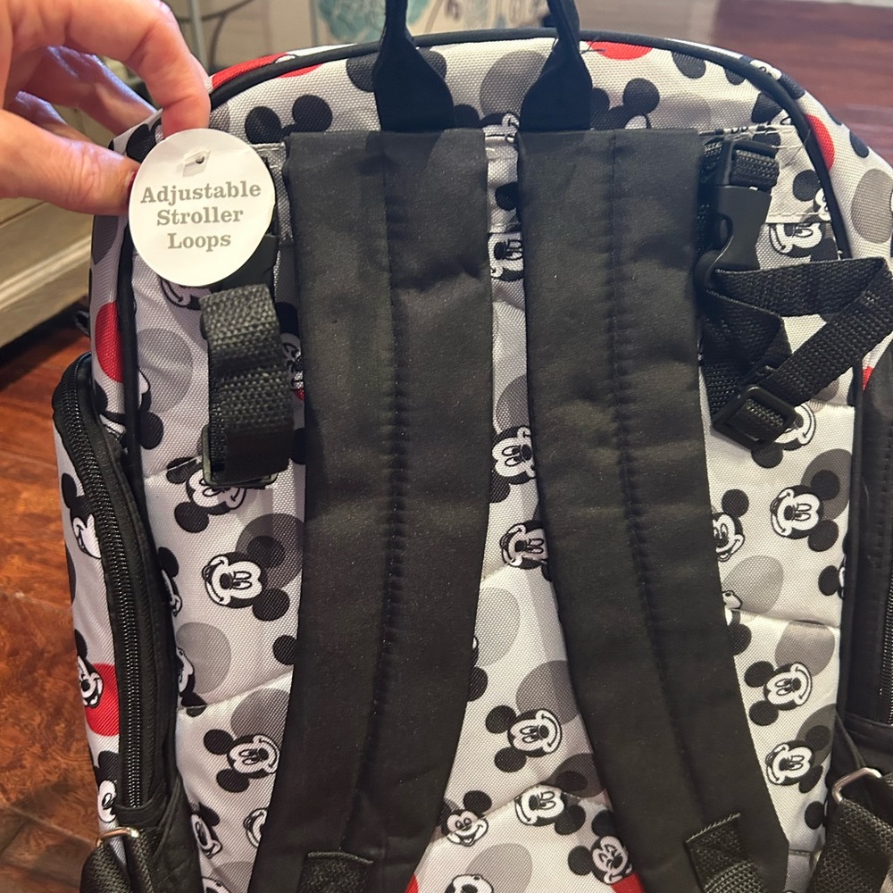 Disney Mickey Mouse Gray and Red Backpack - Picture 4 of 4